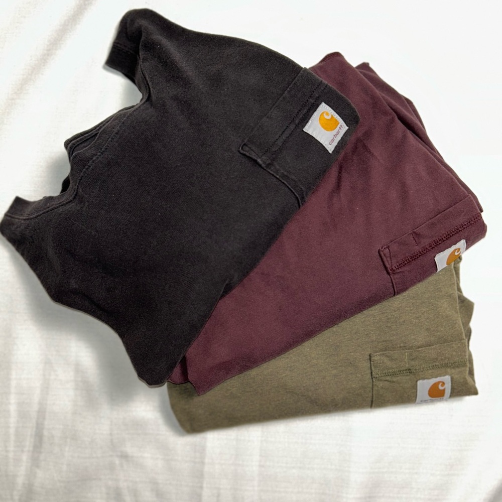 Carhartt Force Pocket Tee Lot of 3 Size 2XL Workwear Oversized Worn